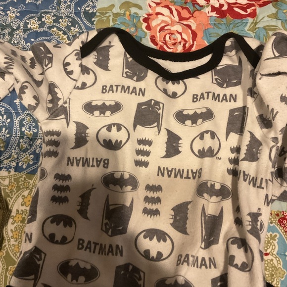 Lot of 3 Disney infant boys Mickey Batman 12 month old outfits gently worn. - Picture 3 of 10